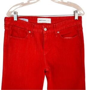 Paper Denim & Cloth Women's Straight Leg Jeans in Bold Red